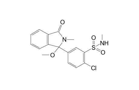 2-Chloro-5-(1-methoxy-2-methyl-3-oxo-2,3-dihydro-1H-isoindol-1-yl)-N-methylbenzenesulfonamide