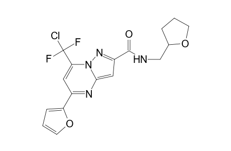 7-(Chloro-difluoro-methyl)-5-furan-2-yl-pyrazolo[1,5-a]pyrimidine-2-carboxylic acid (tetrahydro-furan-2-ylmethyl)-amide