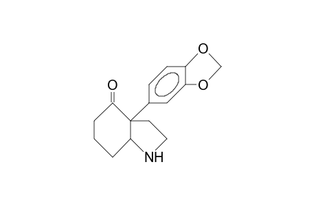 4-Oxo-3a-(3,4-methylenedioxy-phenyl)-cis-octahydro-indole