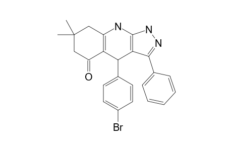 7,7-Dimethyl-4-(4-bromophenyl)-3-phenyl-1,4,6,7,8,9-hexahydro-1H-pyrazolo[3,4-b]quinolin-5-one