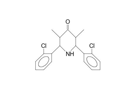 3,5-DIMETHYL-2,6-BIS-(ORTHO-CHLOROPHENYL)-4-PIPERIDINONE