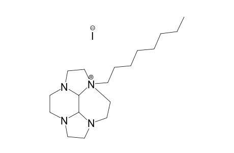 (1RS,13SR,14RS)-1-OCTYL-4,7,10-TRIAZA-1-AZONIATETRACYCLO-[5.5.2.0.(4,14)0.(10,13)]-TETRADECANE-IODIDE