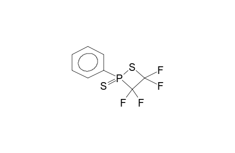 1-PHENYL-1-THIONO-2-THIA-3,3,4,4-TETRAFLUOROPHOSPHETANE