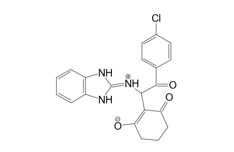 2-{2-(4-Chlorophenyl)-1-[(1,3-dihydro-2H-benzimidazol-2-ylidene)ammonio]-2-oxoethyl}-3-oxocyclohex-1-enolate