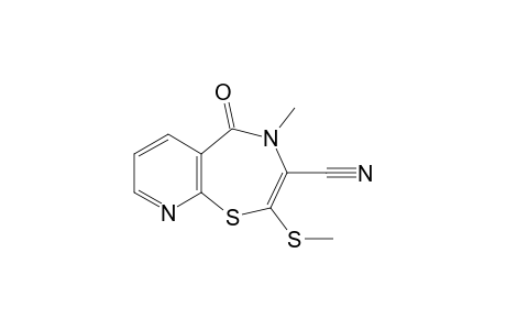 5-keto-4-methyl-2-(methylthio)pyrido[3,2-f][1,4]thiazepine-3-carbonitrile