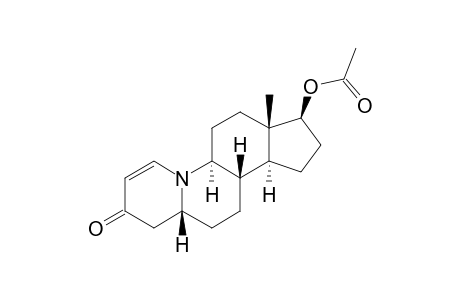 (+)-17.beta.-(Acetoxy)-(5,beta.)-10-azaestr-1-en-3-one