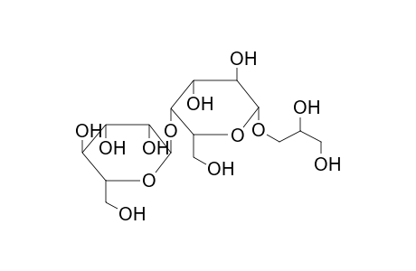 GLYCOSIDE 1 (FROM ACTINOPLANES PHILIPPINENSIS) (O-ALPHA-D-MANNOPYRANOSYL-(1->4)-BETA-D-GALACTOPYRANOSYL-(1->1)-GLYCEROL)