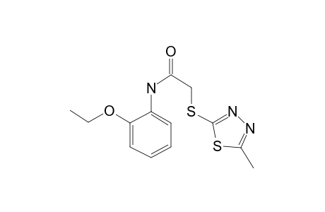 N-(2-Ethoxy-phenyl)-2-(5-methyl-[1,3,4]thiadiazol-2-ylsulfanyl)-acetamide