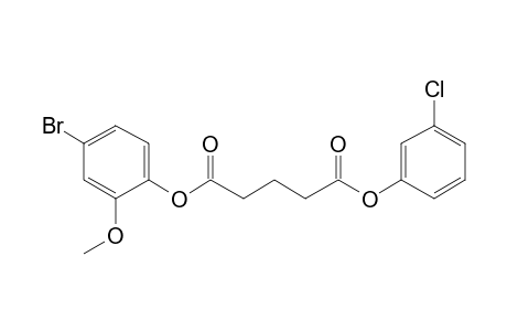 Glutaric acid, 3-chlorophenyl 4-bromo-2-methoxyphenyl ester