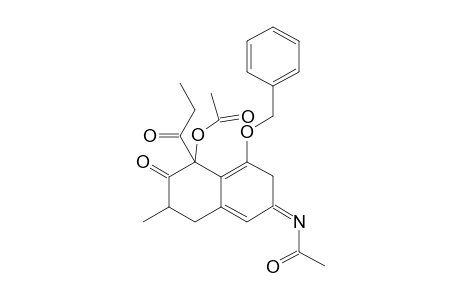 1-ACETOXY-6-ACETYLAMINO-8-BENZYLOXY-3,4-DIHYDRO-3-METHYL-1-PROPIONYLNAPHTHALEN-2(1H)-ONE;MAJOR-ISOMER