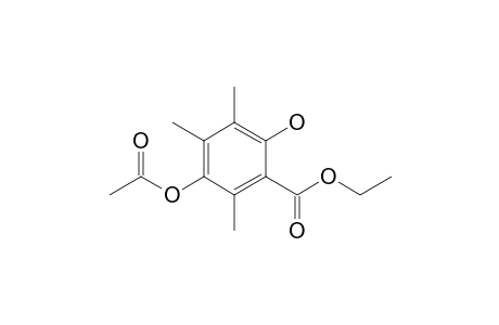 Ethyl 5-acetoxy-2-hydroxy-3,4,6-trimethylbenzoate