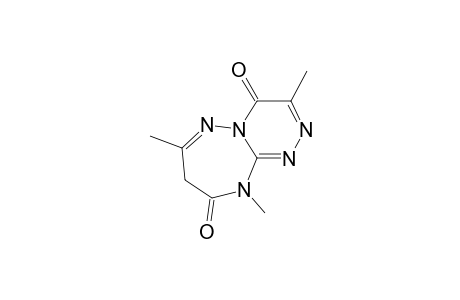 3,7,10-Trimethyl-4,9-dioxo-4,8,9,10-H-as-triazino(4,3-b)triazepine-1,2,4