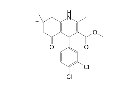 Methyl 4-(3,4-dichlorophenyl)-2,7,7-trimethyl-5-oxo-1,4,5,6,7,8-hexahydro-3-quinolinecarboxylate