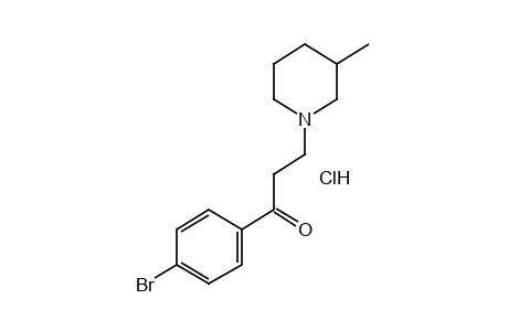 4'-bromo-3-(3-methylpiperidino)propiophenone, hydrochloride