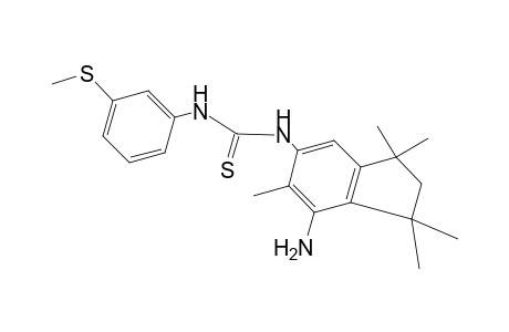 1-(7-amino-1,1,3,3,6-pentamethyl-5-indanyl)-3-[m-(methylthio)phenyl]-2-thiourea