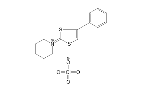 1-(4-phenyl-1,3-dithiol-2-ylidene)piperidinium perchlorate