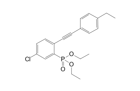[5-Chloro-2-(4-ethyl-phenylethynyl)-phenyl]-phosphonic Acid Diethyl Ester