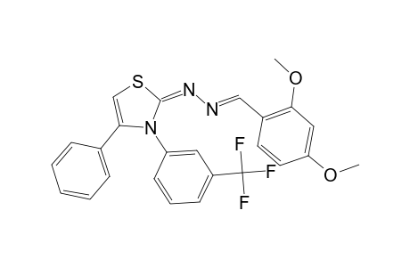 2,4-dimethoxybenzaldehyde ((2E)-4-phenyl-3-[3-(trifluoromethyl)phenyl]-1,3-thiazol-2(3H)-ylidene)hydrazone