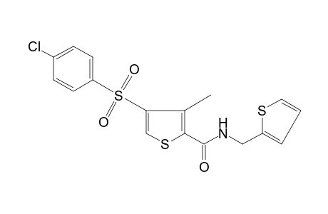 4-[(p-chlorophenyl)sulfonyl]-3-methyl-N-(2-thenyl)-2-thiophenecarboxamide