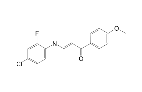 Propenone, 3-(4-chloro-2-fluorophenylamino)-1-(4-methoxyphenyl)-