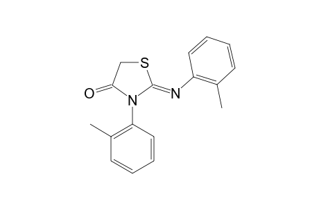 3-(ORTHO-TOLYL)-2-ORTHO-TOLYLIMINO-4-THIAZOLIDINONE