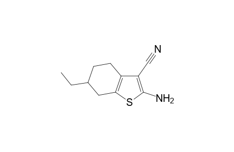 2-Amino-6-ethyl-4,5,6,7-tetrahydro-1-benzothiophene-3-carbonitrile