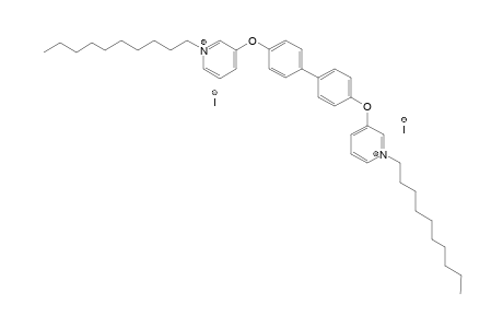 3,3'-[biphenyl-4,4'-diylbis(oxy)]bis(1-decylpyridinium) diiodide