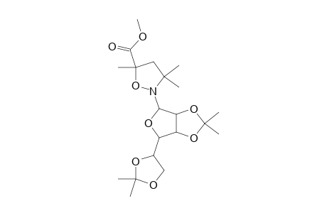 5-Isoxazolidinecarboxylic acid, 2-[2,3:5,6-bis-O-(1-methylethylidene)-.alpha.-D-mannofuranosyl]-3,3,5-trimethyl-, methyl ester, (S)-