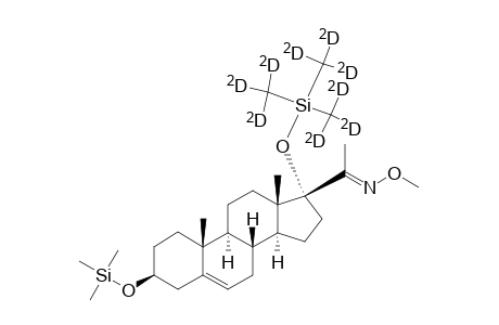 3.beta.-(trimethylsilyloxy)-17.alpha.-(perdeuterio-trimethylsilyloxy)-5-pregnen-20-one methyloxime