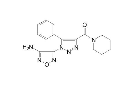 1,2,5-oxadiazol-3-amine, 4-[5-phenyl-4-(1-piperidinylcarbonyl)-1H-1,2,3-triazol-1-yl]-