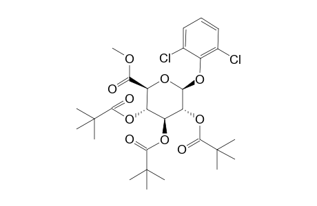 Methyl 1-O-(2,6-Dichlorophenyl)-2,3,4-tri-O-pivaloyl-.beta.-D-glucopyranuronate