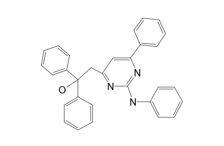 2-Anilino-4-phenyl-6-[2,2-diphenyl-2-hydroxyethyl]pyrimidine