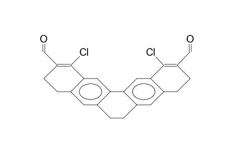 1,12-Dichloro-3,4,6,7,9,10-hexahydro-2,11-pentaphene-dicarboxaldehyde