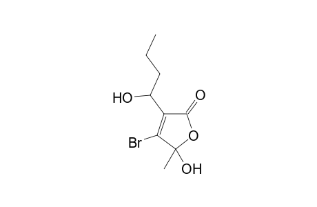 4-BROMO-5-HYDROXY-3-(1-HYDROXYBUTYL)-5-METHYL-2-(5H)-FURANONE;BROMOBECKERELIDE