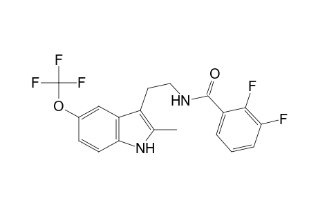 2,3-Difluoro-N-{2-[2-methyl-5-(trifluoromethoxy)-1H-indol-3-yl]ethyl}benzamide