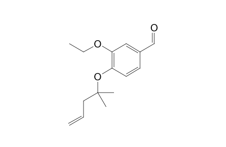 3-ethoxy-4-((2-methylpent-4-en-2-yl)oxy)benzaldehyde