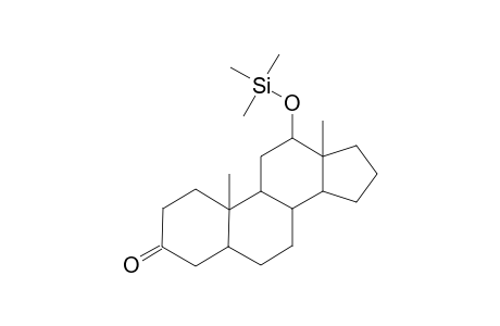 5.ALPHA.-ANDROSTAN-12.ALPHA.-OL-3-ONE(12.ALPHA.-TRIMETHYLSILYL ETHER)