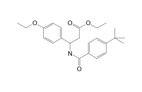 Propionic acid, 3-(4-tert-butylbenzoylamino)-3-(4-ethoxyphenyl)-, ethyl ester