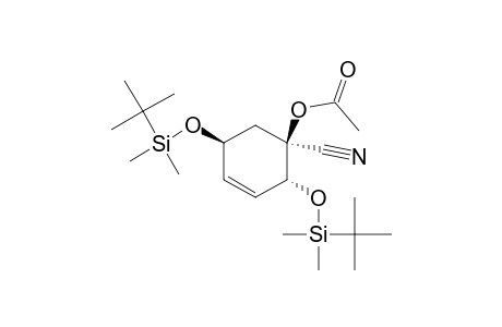 (1S*,2R*,5S*)-1-Acetoxy-2,5-bis[(tert-butyldimethylsilyl)oxy]cyclohex-3-ene-1-carbonitrile