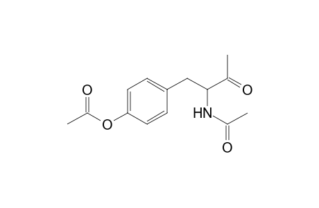 Acetic acid, 4-[2-(acetylamino)-3-oxobutyl]phenyl ester