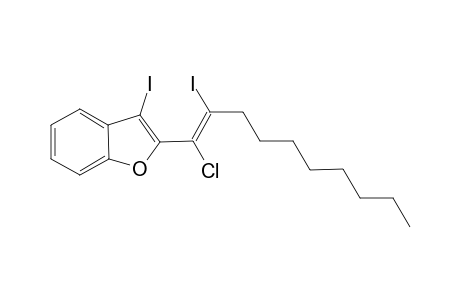 2-(1-Chloro-2-iododec-1-en-1-yl)-3-iodobenzofuran