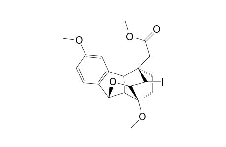 (1SR,2SR,3SR,4RS,4aRS,9RS,9aRS)-1,6-Dimethoxy-2,9-epoxy-4-[(methoxycarbonyl)methyl]-9-iodo-2,3,4,4a,9,9a-hexahydro-1,4-ethano-1H-fluorene