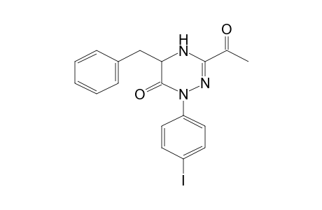 3-Acetyl-5-benzyl-1-(4-iodophenyl)-4,5-dihydro-1H-[1,2,4]triazin-6-one