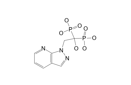 1-HYDROXY-2-(1H-PYRAZOLO-[3,4-B]-PYRIDIN-1-YL)-ETHANE-1,1-DIYLBIS-(PHOSPHONIC-ACID)