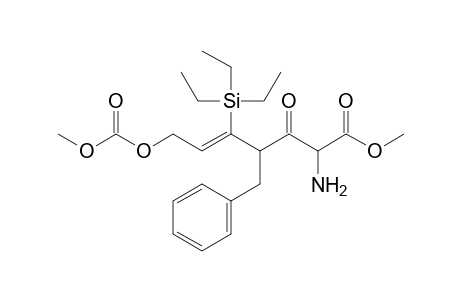 Methyl 3-[(benzyl)-4'-(methoxycarbonyloxy)-2'-(triethylsilyl)but-2'-en-1'-yl](amino)-3-oxopropanoate