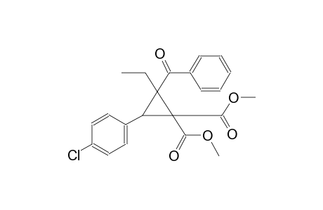 Dimethyl 2-benzoyl-3-(4-chlorophenyl)-2-ethyl-cyclopropane-1,1-dicarboxylate