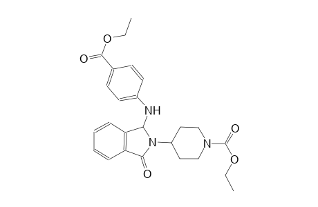 1-piperidinecarboxylic acid, 4-[1-[[4-(ethoxycarbonyl)phenyl]amino]-1,3-dihydro-3-oxo-2H-isoindol-2-yl]-, ethyl ester