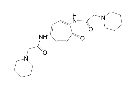 N,N'-(7-oxo-1,3,5-cycloheptatrien-1,4-ylene)bis[1-piperidineacetamide]