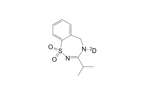 3-iso-propyl-4-deutero-5-hydro-1,2,4-benzothiadiazepine-1,1-dioxide