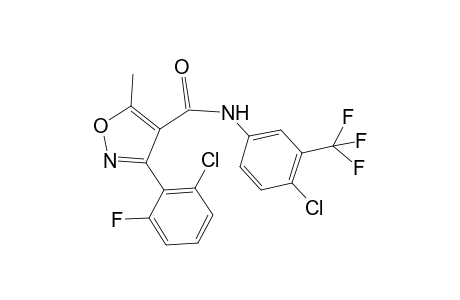 4-Isoxazolecarboxamide, 3-(2-chloro-6-fluorophenyl)-N-[4-chloro-3-(trifluoromethyl)phenyl]-5-methyl-